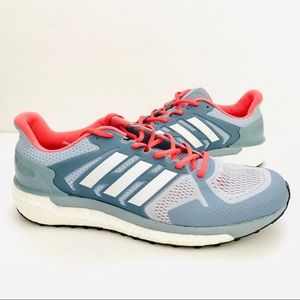 Women adidas Blue/Coral Running Shoe